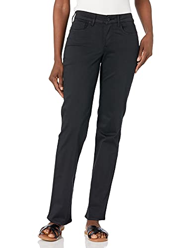 NYDJ Damen Marilyn Straight Pants Hose, Schwarz 2299, 36 von NYDJ