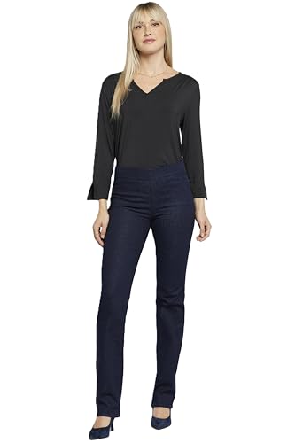 NYDJ Damen Pull ON Marilyn Straight Leg Jeans, Rinse, 42 von NYDJ