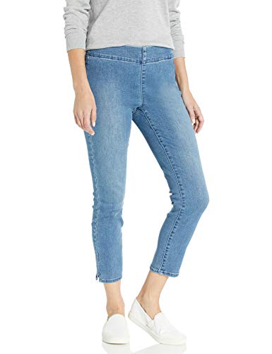 NYDJ Damen Pull ON Skinny Ankle with Side Slit Jeans, Clean Brickell, 46 von NYDJ