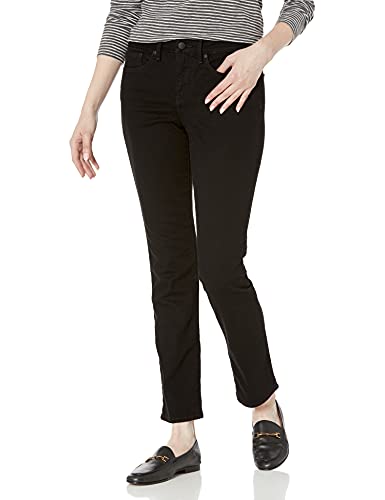 NYDJ Damen Sheri Slim Jeans, Black Deux-36 DE/38 FR von NYDJ