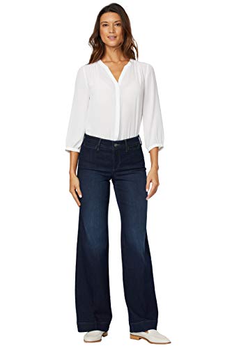 NYDJ Damen Teresa Trouser Premium Denim Jeans, Burbank Wash, 44 von NYDJ