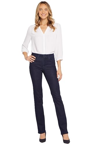 NYDJ Damen Petite Size Marilyn Straight Leg Jeans, Auswaschen, 40 Zierlich von NYDJ