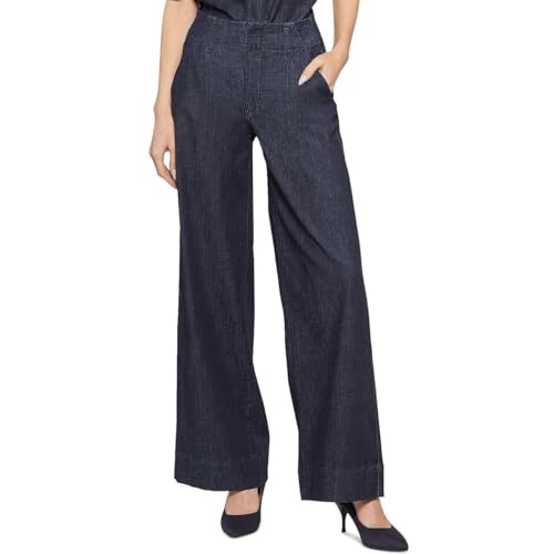 NYDJ High-Rise Mona Wide Leg Trousers in Lightweight Rinse Lightweight Rinse 2 31 von NYDJ