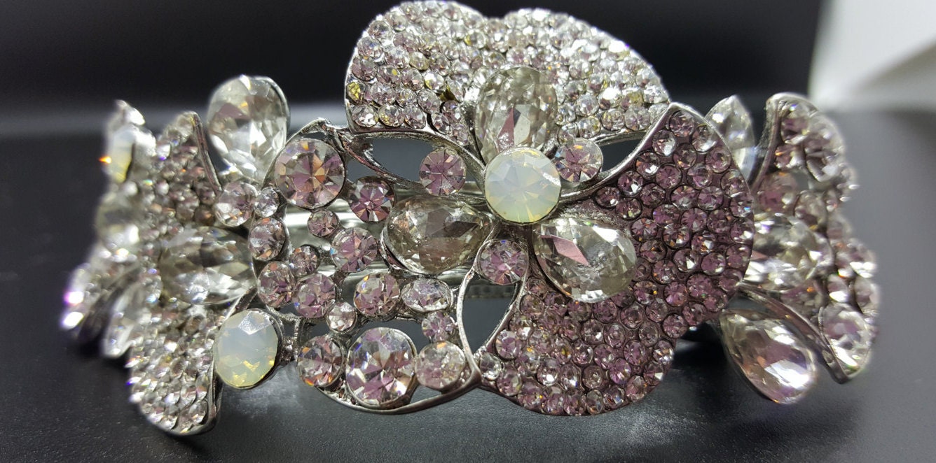 Neu Art Deco Silber Strass & Kristall Haarspange 8, 5 cm - Brisur von NYFashionAccessories