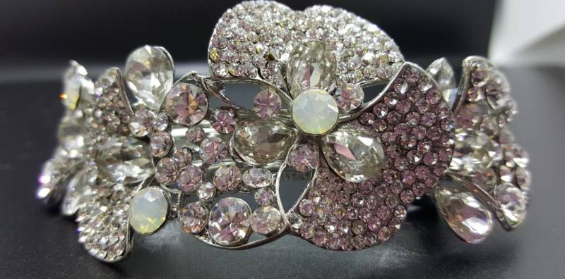 Neu Art Deco Silber Strass & Kristall Haarspange 8, 5 cm - Brisur von NYFashionAccessories