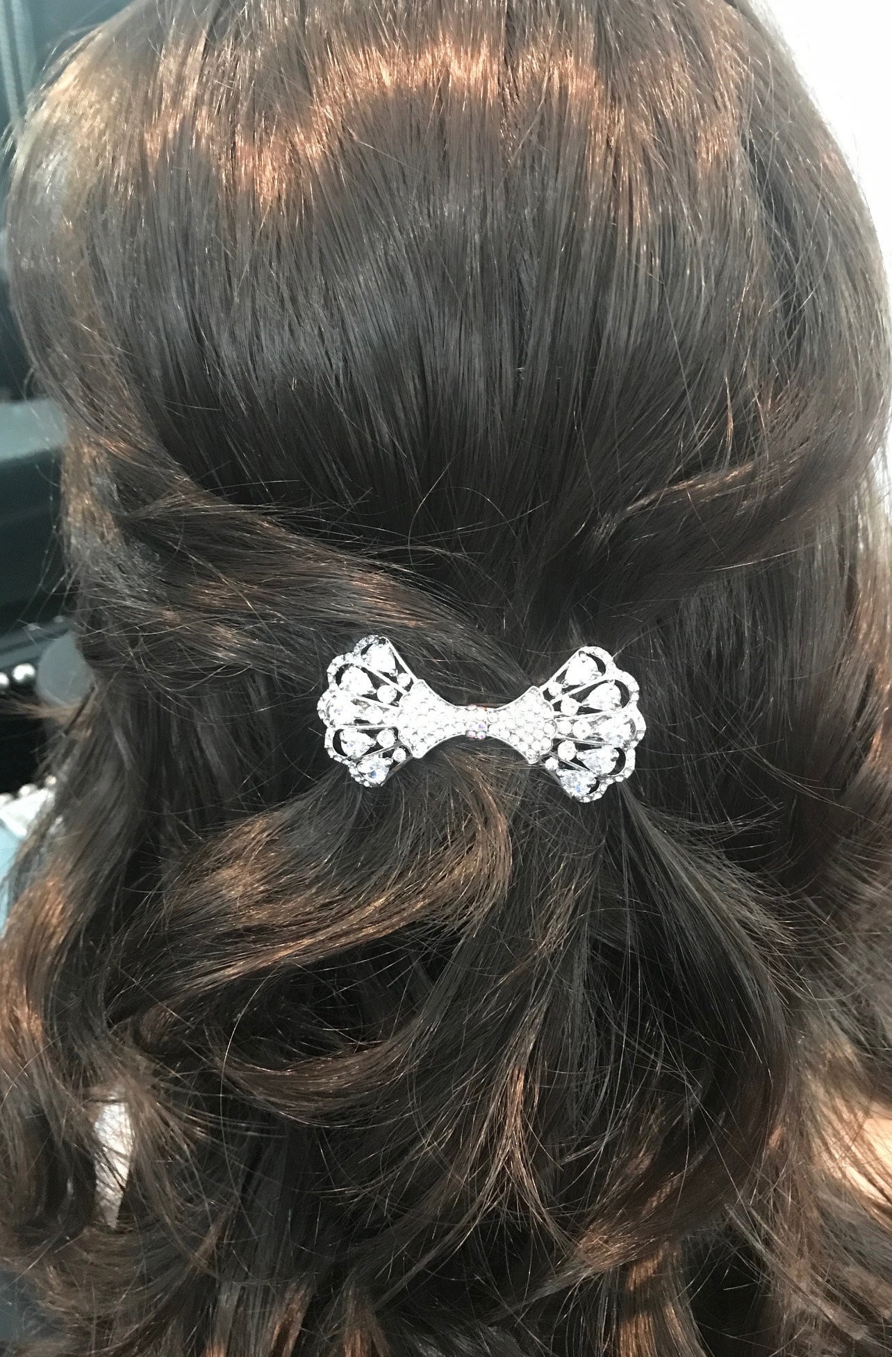 Kristall Strass Schleife Haarspange | 3 "' von NYFashionAccessories