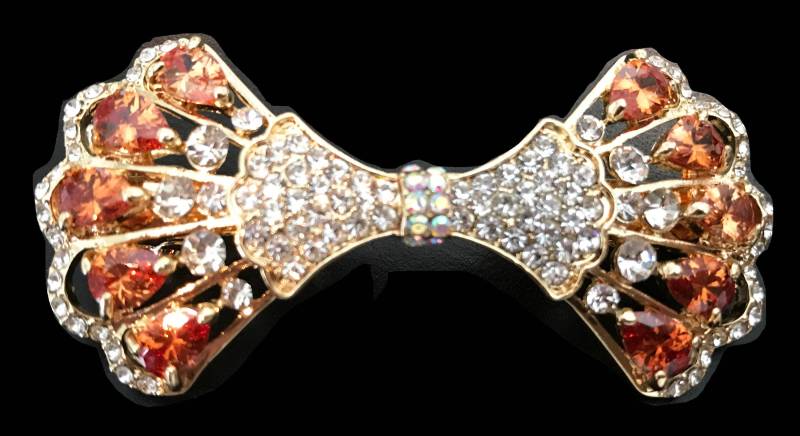 Crystal Amber Bow Spange Haarspange | 6, 5 cm Crystal Amber Bow Spange Haarspange | 6, 5 cm von NYFashionAccessories