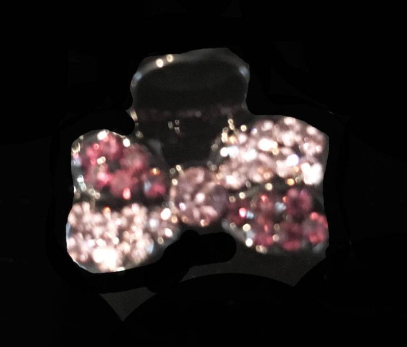 Neue Hochwertige Kleine Black Light & Dark Rose Crystal 3/4 "' Haarkralle Clip Neue Hochwertige Kleine Black Light & Dark Rose Crystal 3/4 "' Haarkralle Clip von NYFashionAccessories