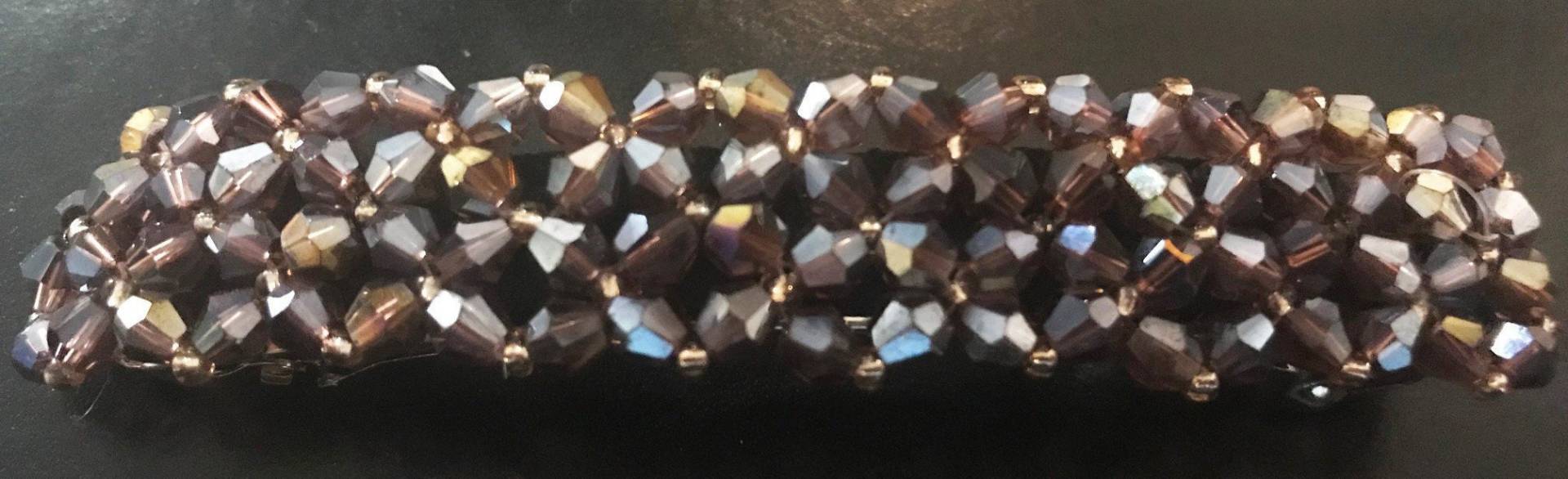 Neue Schillernde Amethyst Kristalle Bead 4 "' Haarspange von NYFashionAccessories