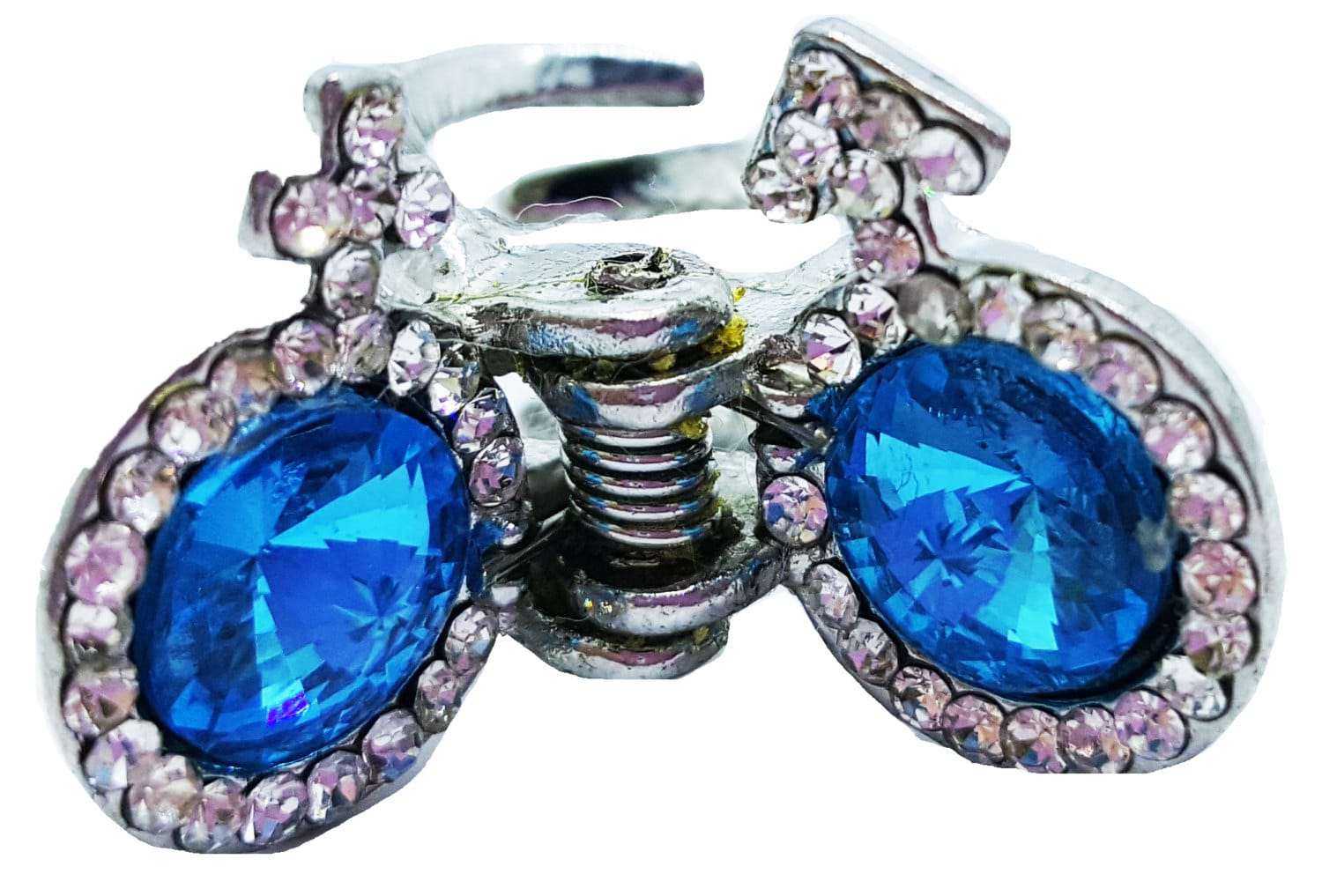 Neue Kleine Aqua Kristall 1/2 "Haarkralle Clip von NYFashionAccessories