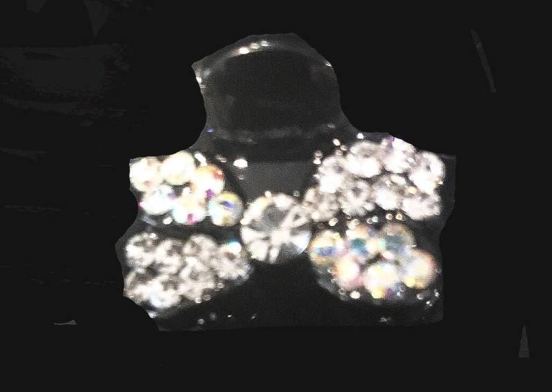 Neue Hochwertige Schwarz Mit Klaren Kristall Bogen 3/4 "' Haarkralle Clip Neue Hochwertige Schwarz Mit Klaren Kristall Bogen 3/4 "' Haarkralle Clip von NYFashionAccessories