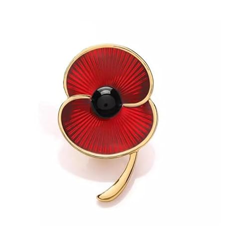 Anstecknadel mit Mohnblumen-Motiv, Gedenktag, Militär, Veteranen, Gedenkstätte, nie vergessen Anstecknadel mit Mohnblumen-Motiv, Gedenktag, Militär, Veteranen, Gedenkstätte, nie vergessen von NYGB