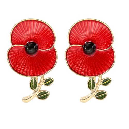 Mohnblumen-Abzeichen und Anstecknadeln 2025 Gedenktag, Lest We Forget Poppy-Brosche Mohnblumen-Abzeichen und Anstecknadeln 2025 Gedenktag, Lest We Forget Poppy-Brosche von NYGB