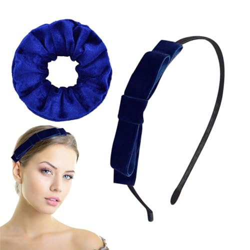 1-Stück-Bugstirnband, 1 Stück Blau Großer Darmhaarring, Blaues Samt-Stirnband, Modisches Stirnband Von Frauen, Stirnband Ohne Schlupf, Niedliches Kleidungsstirnband 1-Stück-Bugstirnband, 1 Stück Blau Großer Darmhaarring, Blaues Samt-Stirnband, Modisches Stirnband Von Frauen, Stirnband Ohne Schlupf, Niedliches Kleidungsstirnband von NYGGTYK