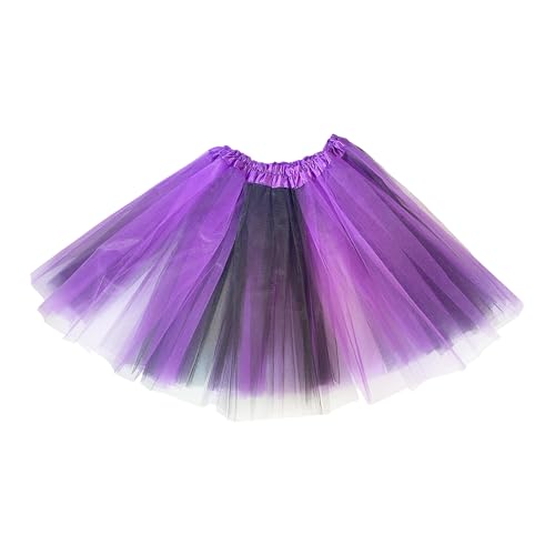 NYGGTYK 1 Stück Schwarz-Lila Tutu Für Erwachsene, Elegantes Tüll-Design, Tüllrock, Ballettkostüm, Schwarzes Schwanenkostüm, Damenkleid, Geeignet Für Balletttänzer NYGGTYK 1 Stück Schwarz-Lila Tutu Für Erwachsene, Elegantes Tüll-Design, Tüllrock, Ballettkostüm, Schwarzes Schwanenkostüm, Damenkleid, Geeignet Für Balletttänzer von NYGGTYK