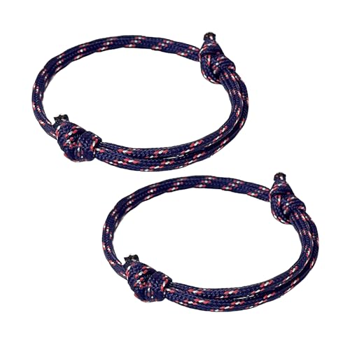 NYGGTYK 2 Stück Geflochtene Surfer-Armbänder, Herren-Surfer-Armbänder, Schwimm-Armbänder Für Erwachsene, Surfer-Armbänder Für Damen, Geflochtene Armbänder, Surf-Armbänder von NYGGTYK