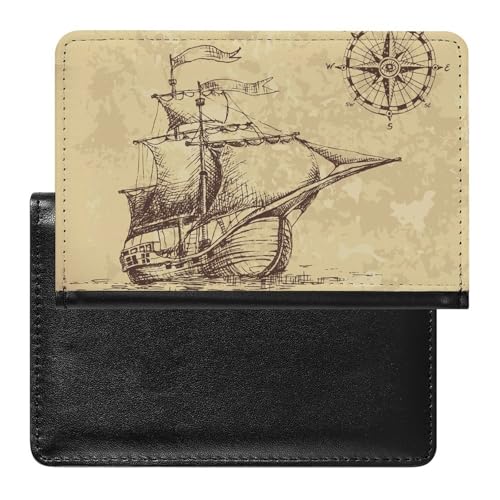 NYKVTG Reisepass Hülle Boots-Kompass Passhülle Reisepassetui Reisezubehör Passport Holder Für Damen Herren NYKVTG Reisepass Hülle Boots-Kompass Passhülle Reisepassetui Reisezubehör Passport Holder Für Damen Herren von NYKVTG