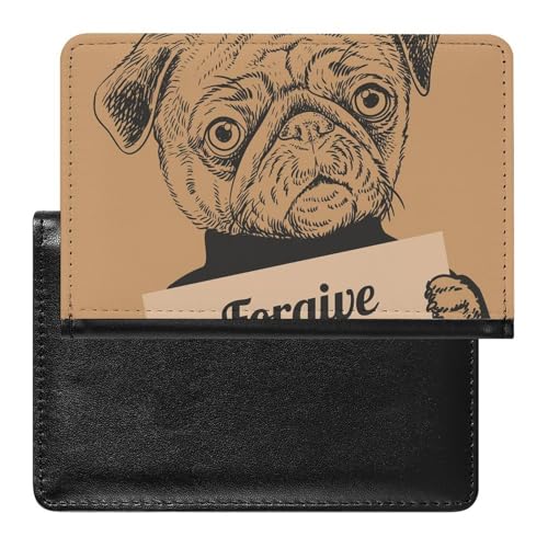 NYKVTG Reisepass Hülle Bulldogge Passhülle Reisepassetui Reisezubehör Passport Holder Für Damen Herren von NYKVTG
