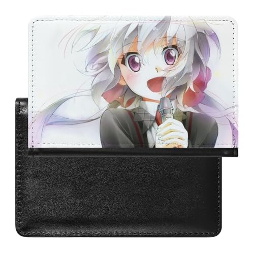 NYKVTG Reisepass Hülle Cartoon-Mädchen Passhülle Reisepassetui Reisezubehör Passport Holder Für Damen Herren von NYKVTG