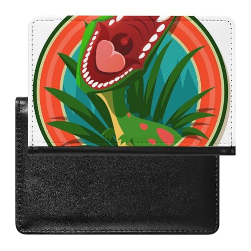 NYKVTG Reisepass Hülle Dinosaurier Passhülle Reisepassetui Reisezubehör Passport Holder Für Damen Herren von NYKVTG