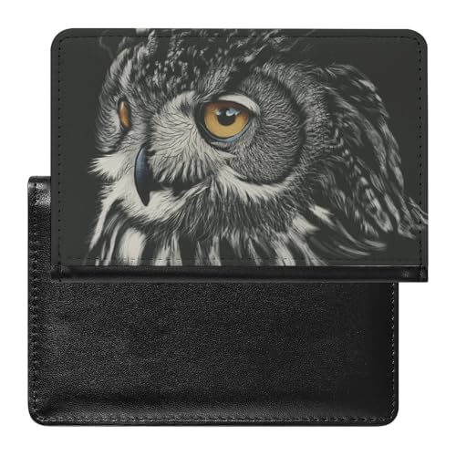 NYKVTG Reisepass Hülle Eule Passhülle Reisepassetui Reisezubehör Passport Holder Für Damen Herren von NYKVTG