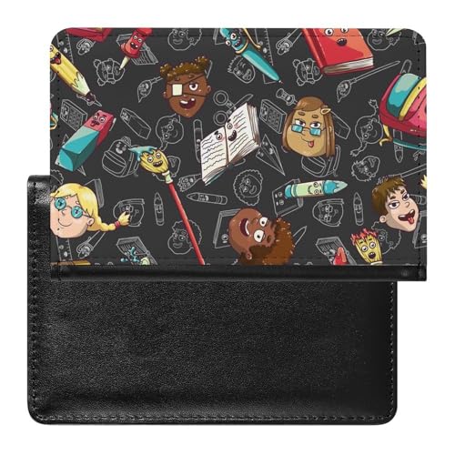 NYKVTG Reisepass Hülle Junge Mädchen Passhülle Reisepassetui Reisezubehör Passport Holder Für Damen Herren von NYKVTG