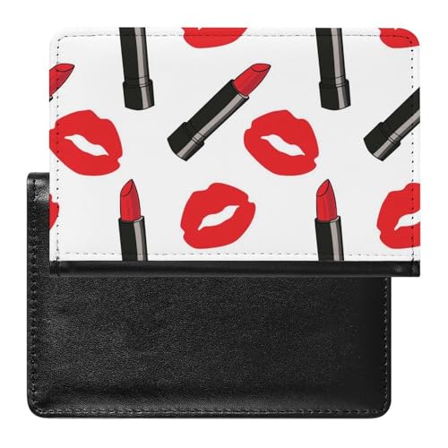NYKVTG Reisepass Hülle Lippenstift Und Lippen Passhülle Reisepassetui Reisezubehör Passport Holder Für Damen Herren NYKVTG Reisepass Hülle Lippenstift Und Lippen Passhülle Reisepassetui Reisezubehör Passport Holder Für Damen Herren von NYKVTG