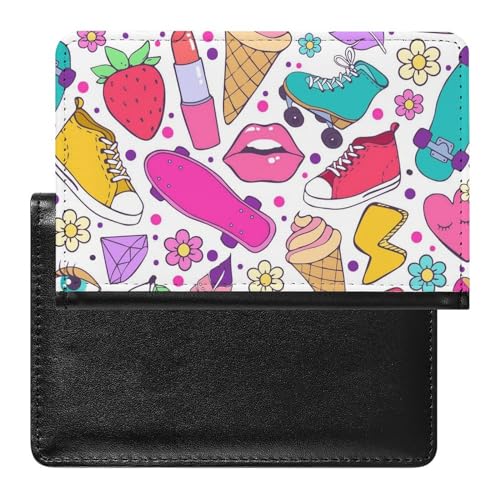 NYKVTG Reisepass Hülle Mädchen Element Passhülle Reisepassetui Reisezubehör Passport Holder Für Damen Herren von NYKVTG