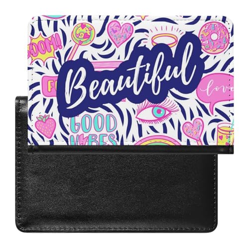 NYKVTG Reisepass Hülle Mädchen Passhülle Reisepassetui Reisezubehör Passport Holder Für Damen Herren von NYKVTG