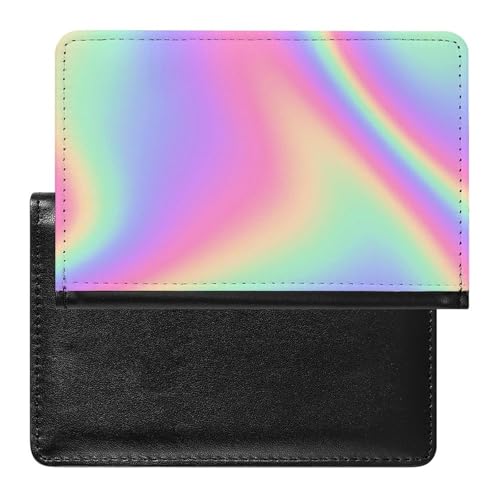 NYKVTG Reisepass Hülle Regenbogen Passhülle Reisepassetui Reisezubehör Passport Holder Für Damen Herren von NYKVTG
