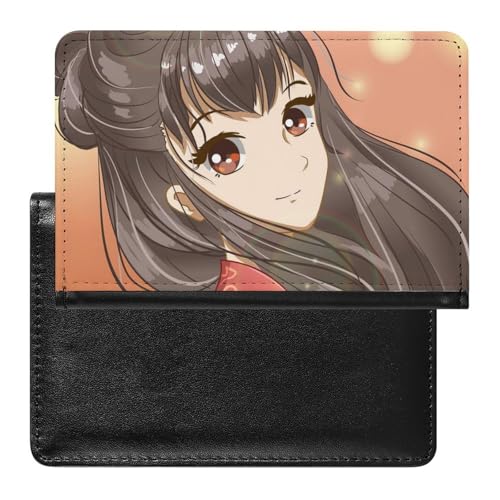 NYKVTG Reisepass Hülle Schönes Mädchen Passhülle Reisepassetui Reisezubehör Passport Holder Für Damen Herren von NYKVTG