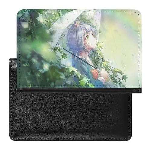 NYKVTG Reisepass Hülle Süßes Mädchen Passhülle Reisepassetui Reisezubehör Passport Holder Für Damen Herren von NYKVTG