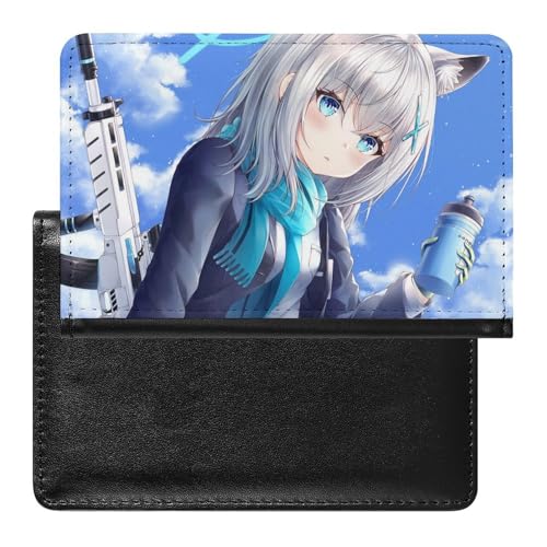 NYKVTG Reisepass Hülle Süßes Mädchen Passhülle Reisepassetui Reisezubehör Passport Holder Für Damen Herren von NYKVTG