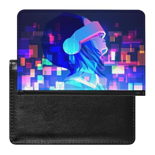 NYKVTG Reisepass Hülle Technologie Mädchen Passhülle Reisepassetui Reisezubehör Passport Holder Für Damen Herren von NYKVTG