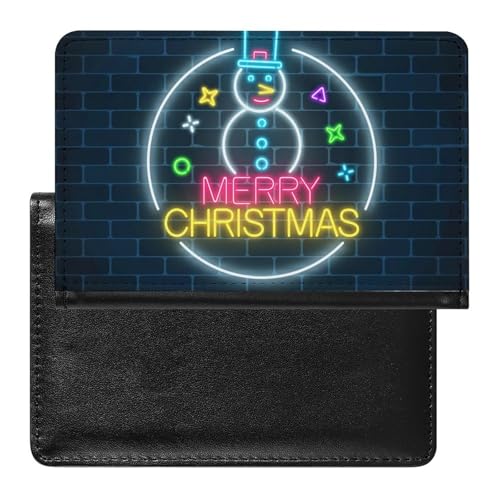 NYKVTG Reisepass Hülle Weihnachten Passhülle Reisepassetui Reisezubehör Passport Holder Für Damen Herren von NYKVTG