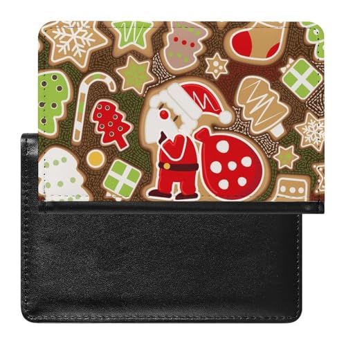 NYKVTG Reisepass Hülle Weihnachten Passhülle Reisepassetui Reisezubehör Passport Holder Für Damen Herren von NYKVTG