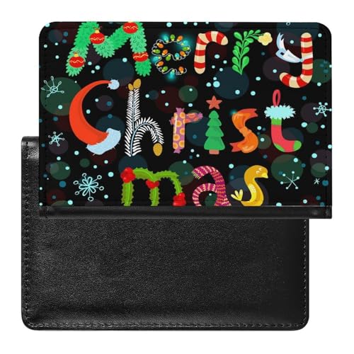 NYKVTG Reisepass Hülle Weihnachten Passhülle Reisepassetui Reisezubehör Passport Holder Für Damen Herren von NYKVTG