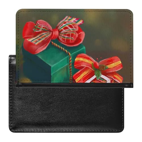 NYKVTG Reisepass Hülle Weihnachten Passhülle Reisepassetui Reisezubehör Passport Holder Für Damen Herren von NYKVTG