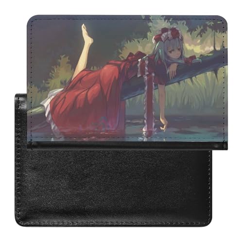 NYKVTG Reisepasshülle Anime-Mädchen Reisepass Schutzhülle Geldbörsen Für Kreditkarten Ausweis Reisedokumente von NYKVTG