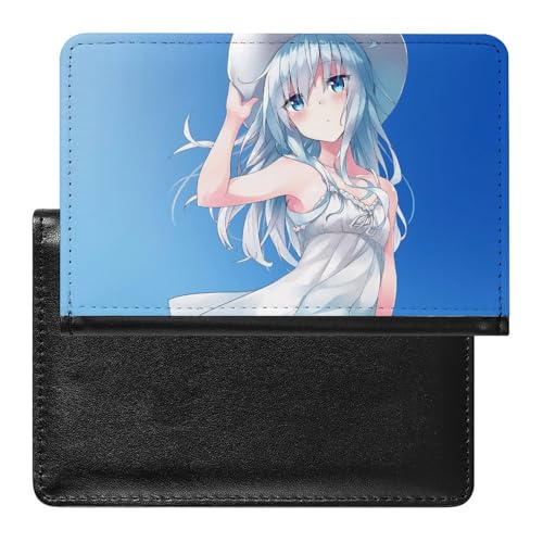 NYKVTG Reisepasshülle Anime-Mädchen Reisepass Schutzhülle Geldbörsen Für Kreditkarten Ausweis Reisedokumente von NYKVTG