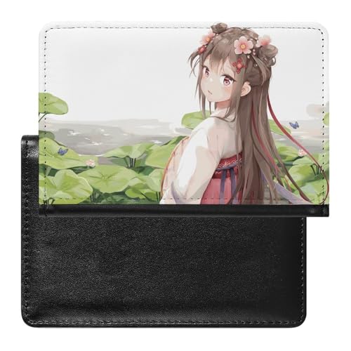 NYKVTG Reisepasshülle Antikes Mädchen Reisepass Schutzhülle Geldbörsen Für Kreditkarten Ausweis Reisedokumente von NYKVTG