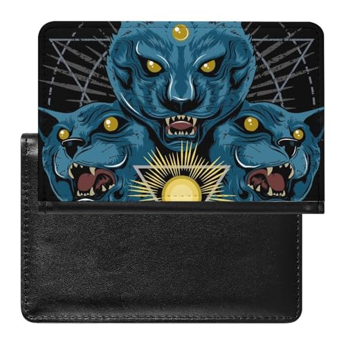 NYKVTG Reisepasshülle Blaue Katze Reisepass Schutzhülle Geldbörsen Für Kreditkarten Ausweis Reisedokumente von NYKVTG