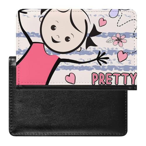 NYKVTG Reisepasshülle Blumen Mädchen Reisepass Tasche Reise Gadget Impfpass Hülle Für Damen Herren von NYKVTG