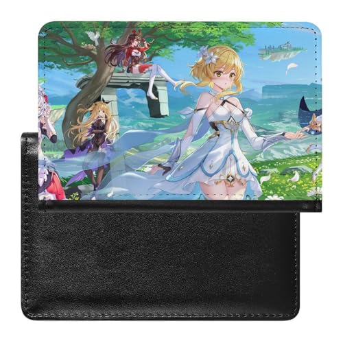 NYKVTG Reisepasshülle Cartoon Girl Reisepass Tasche Reise Gadget Impfpass Hülle Für Damen Herren von NYKVTG