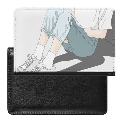 NYKVTG Reisepasshülle Cartoon-Mädchen Reisepass Schutzhülle Geldbörsen Für Kreditkarten Ausweis Reisedokumente von NYKVTG