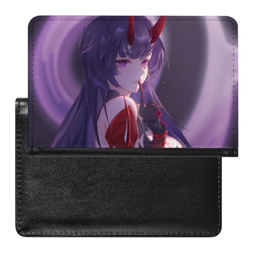 NYKVTG Reisepasshülle Cartoon-Mädchen Reisepass Schutzhülle Geldbörsen Für Kreditkarten Ausweis Reisedokumente von NYKVTG