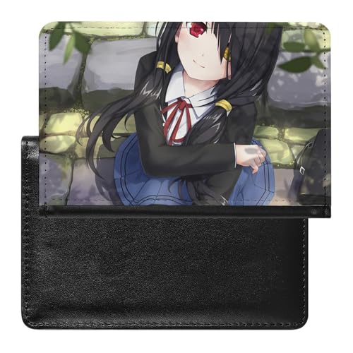 NYKVTG Reisepasshülle Cartoon-Mädchen Reisepass Schutzhülle Geldbörsen Für Kreditkarten Ausweis Reisedokumente von NYKVTG