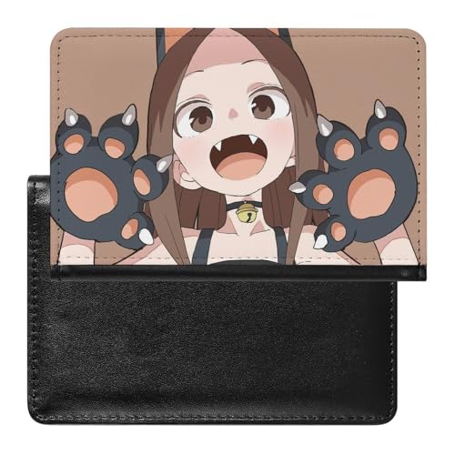 NYKVTG Reisepasshülle Cartoon-Mädchen Reisepass Schutzhülle Geldbörsen Für Kreditkarten Ausweis Reisedokumente von NYKVTG