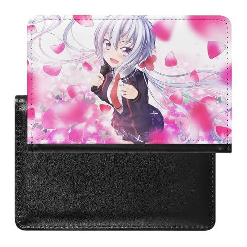 NYKVTG Reisepasshülle Cartoon-Mädchen Reisepass Schutzhülle Geldbörsen Für Kreditkarten Ausweis Reisedokumente von NYKVTG