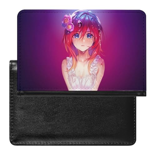 NYKVTG Reisepasshülle Cartoon-Mädchen Reisepass Schutzhülle Geldbörsen Für Kreditkarten Ausweis Reisedokumente von NYKVTG